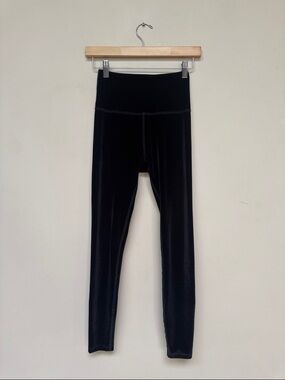 Beyond Yoga Black Velvet Leggings
